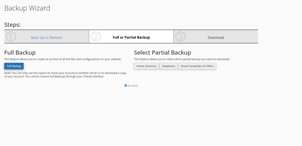 backup 03 آموزش بکاپ گرفتن در هاست سی پنل